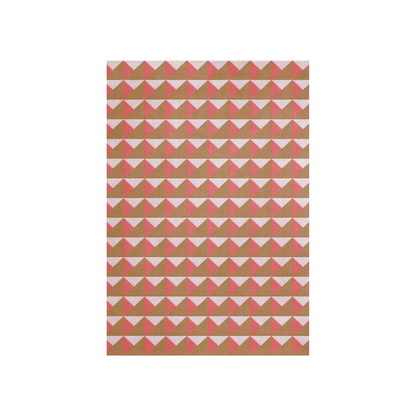 Tapis Triange - Rose et rouge - Layered - Scandinave - Maison Caldeira
