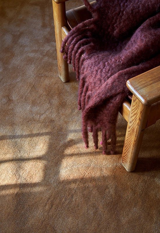 Tapis Wool Solid - Caramel - Layered - Scandinave - Maison Caldeira