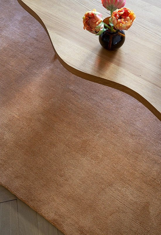 Tapis Wool Solid - Caramel - Layered - Scandinave - Maison Caldeira