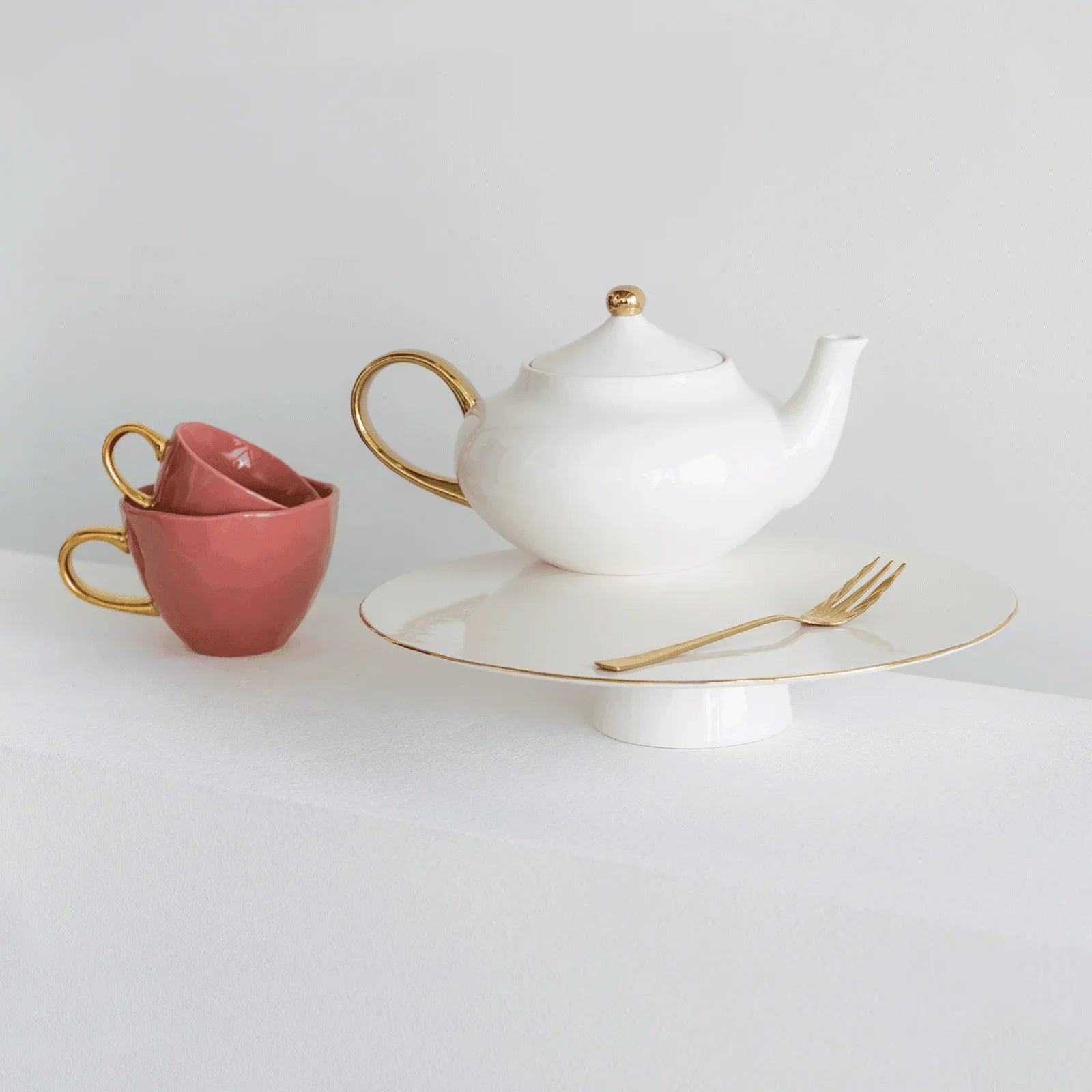 Tasse à café Bonjour Ø8 cm - Abricot au brandy (lot de 4) - Caldeira