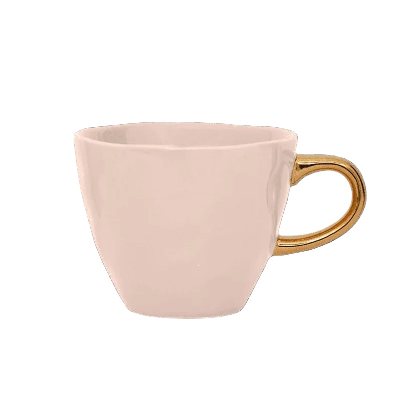 Tasse à café Bonjour Ø8 cm - Vieux rose (lot de 4) - Caldeira