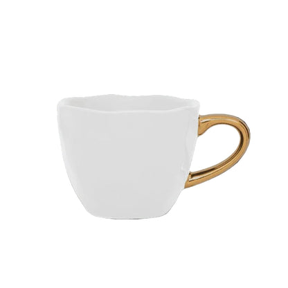 Tasse à expresso Bonjour Ø6 cm - Blanc (lot de 4) - Caldeira