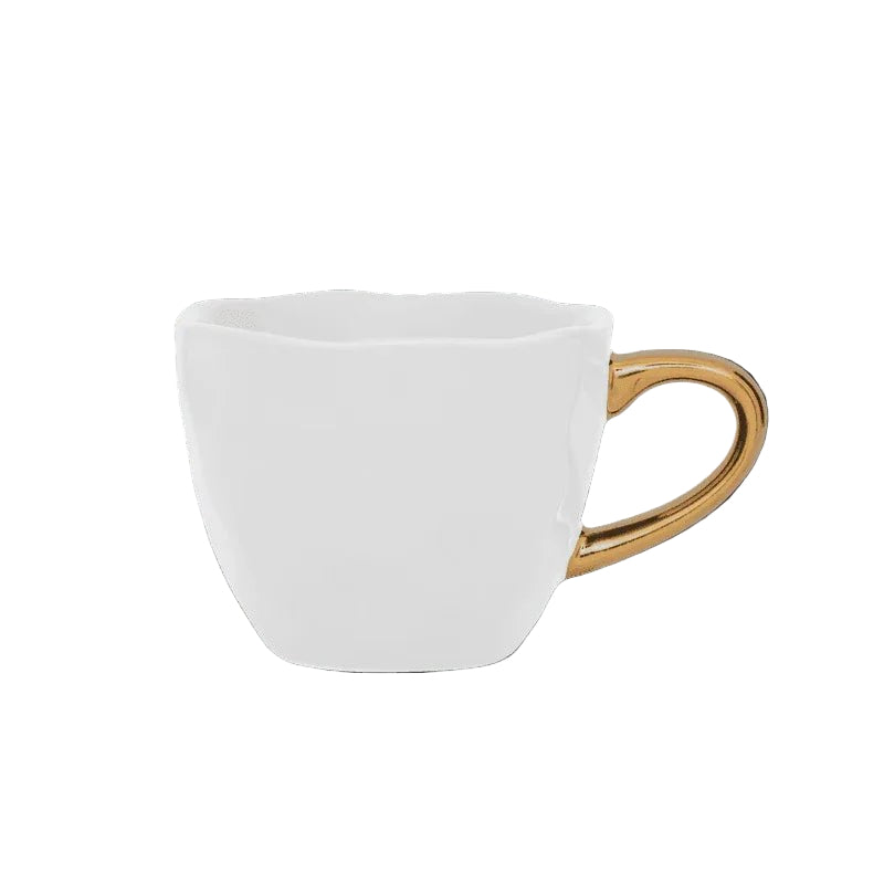 Tasse à expresso Bonjour Ø6 cm - Blanc (lot de 4) - Caldeira