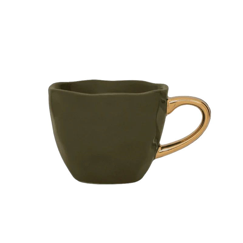 Tasse à expresso Bonjour Ø6 cm - Vert sapin (lot de 4) - Caldeira