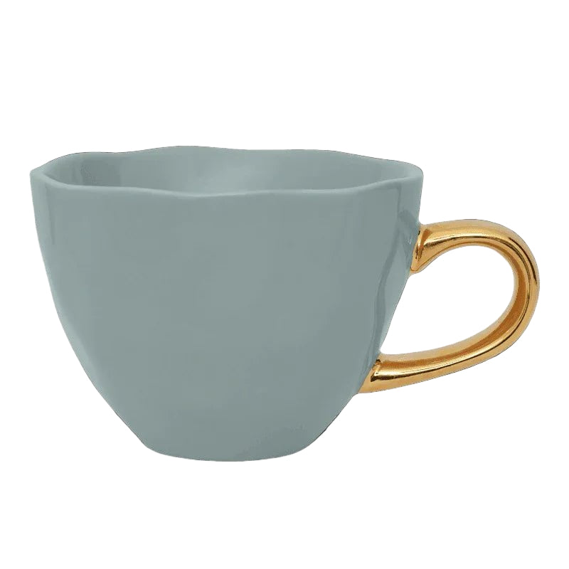 Tasse Bonjour Cappuccino / Thé Ø11 cm - Ardoise (lot de 4) - Caldeira