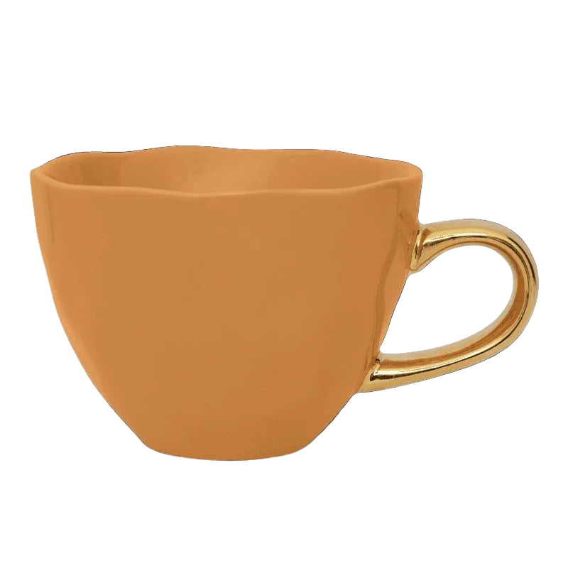 Tasse Bonjour Cappuccino / Thé Ø11 cm - Caramel (lot de 4) - Caldeira