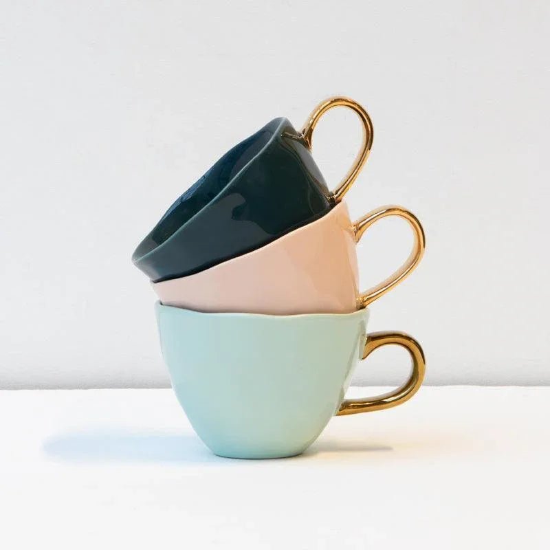 Tasse Bonjour Cappuccino / Thé Ø11 cm - Céladon (lot de 4) - Caldeira