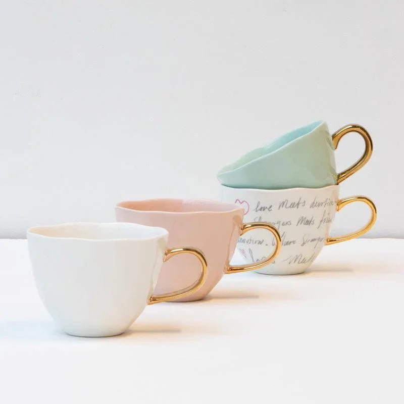 Tasse Bonjour Cappuccino / Thé Ø11 cm - Céladon (lot de 4) - Caldeira