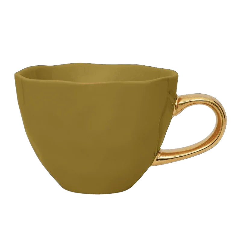 Tasse Cappuccino / Thé Ø11 cm - Ambre Vert (lot de 4) - Caldeira
