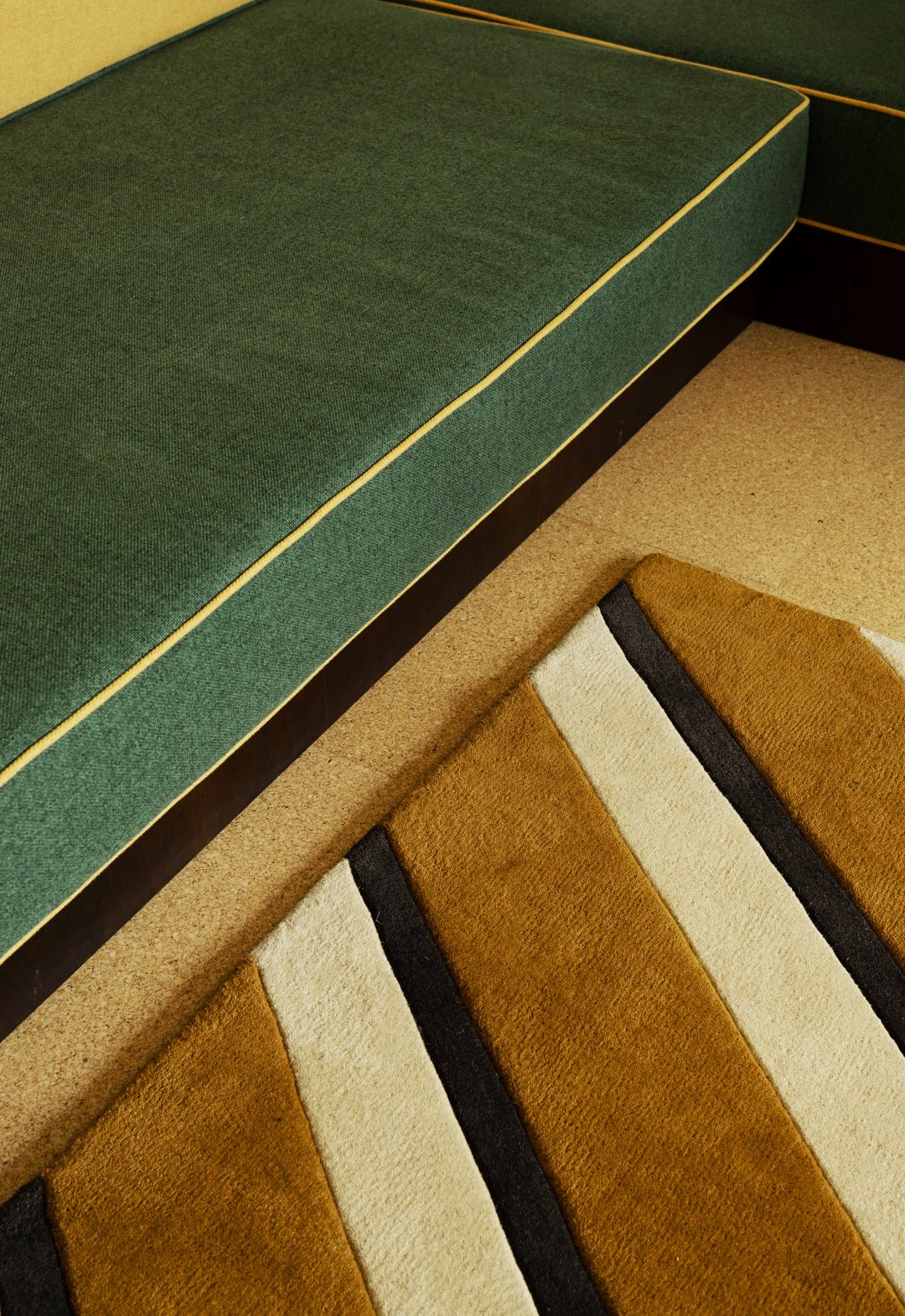 Teklan - Diagonal - Wool - Rug - Sand - Maison Caldeira