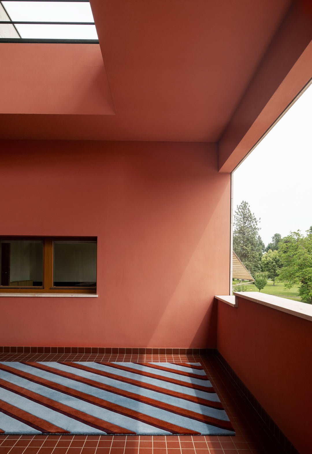 Teklan - Diagonal - Wool - Rug - Sky - Maison Caldeira