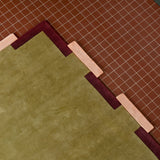 Teklan - Fregio - Wool - Rug - Olive - Blush - Maison Caldeira
