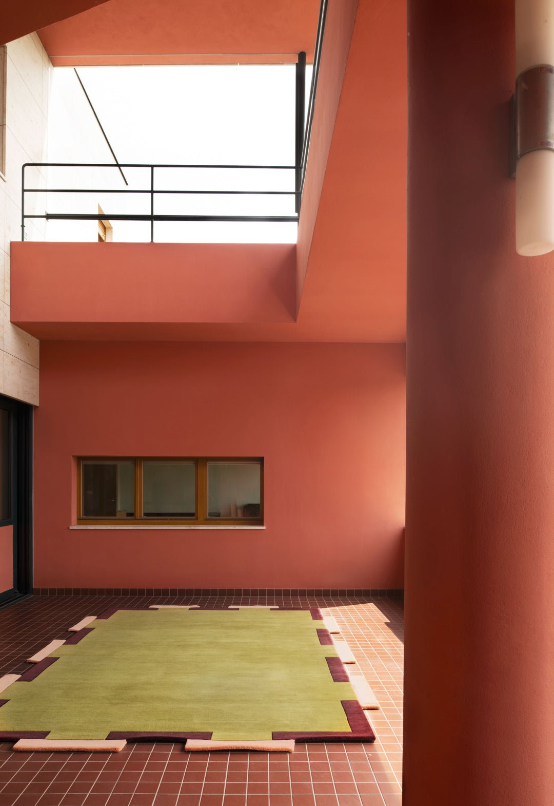 Teklan - Fregio - Wool - Rug - Olive - Blush - Maison Caldeira