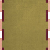 Teklan - Fregio - Wool - Rug - Olive - Blush - Maison Caldeira