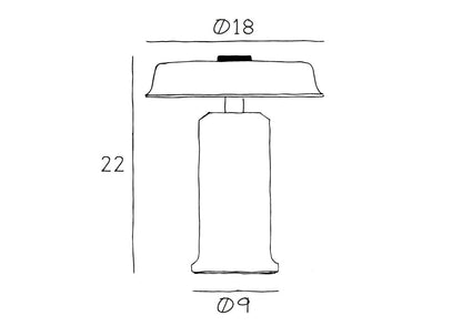 Trip No. 2 marbre Emperador – Lampe nomade design en marbre et verre soufflé - Caldeira