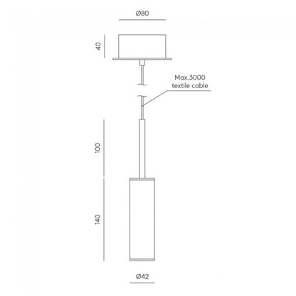 Suspension-Tura - Maison Caldeira- dessin technique 