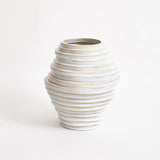 Vase Alfonso en Grès Sculpté - blanc - Maison Caldeira