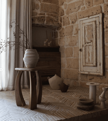 Vase Alfonso en Grès Sculpté - blanc - Projects123A - Méditerranée - Maison Caldeira