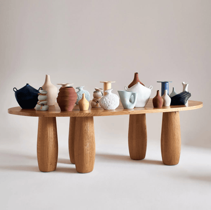 Vase Alfonso en Grès Sculpté - Brique - Projects123A - Méditerranée - Maison Caldeira