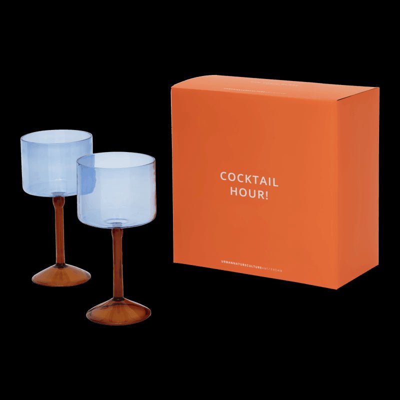 Verre à cocktail gin - tonic, lot de 2, dans un coffret cadeau - Caldeira