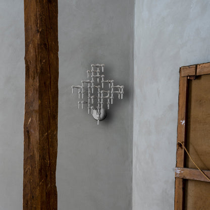 Applique murale pour bougeoirs - Chrome - Stoff nagel - Design Contemporain - Maison Caldeira