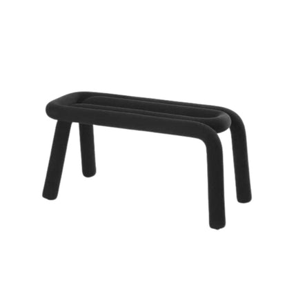 Banc Bold Noir – design Big-Game pour Moustache, vue de face"