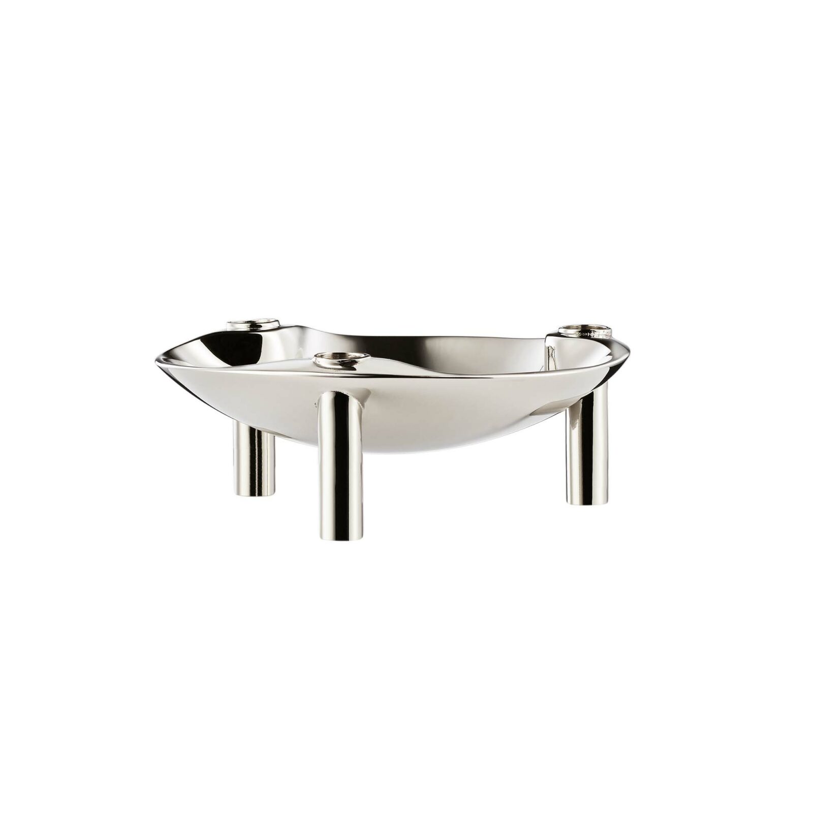 bougeoir Bol - Chrome - Stoff nagel - Design Contemporain - Maison Caldeira