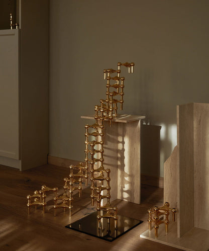 Bougeoir - Or - Stoff nagel - Design Contemporain - Maison Caldeira