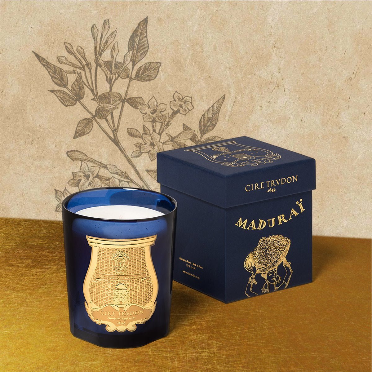 Bougie Les Belles Matières - Maduraï (Jasmin) - Trudon - Design Contemporain - Maison Caldeira
