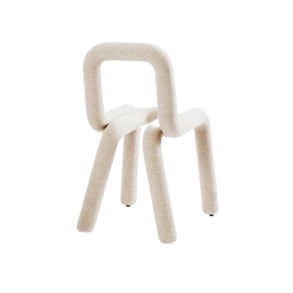 Chaise « Bold » Beige corde - Big game - Maison Caldeira
