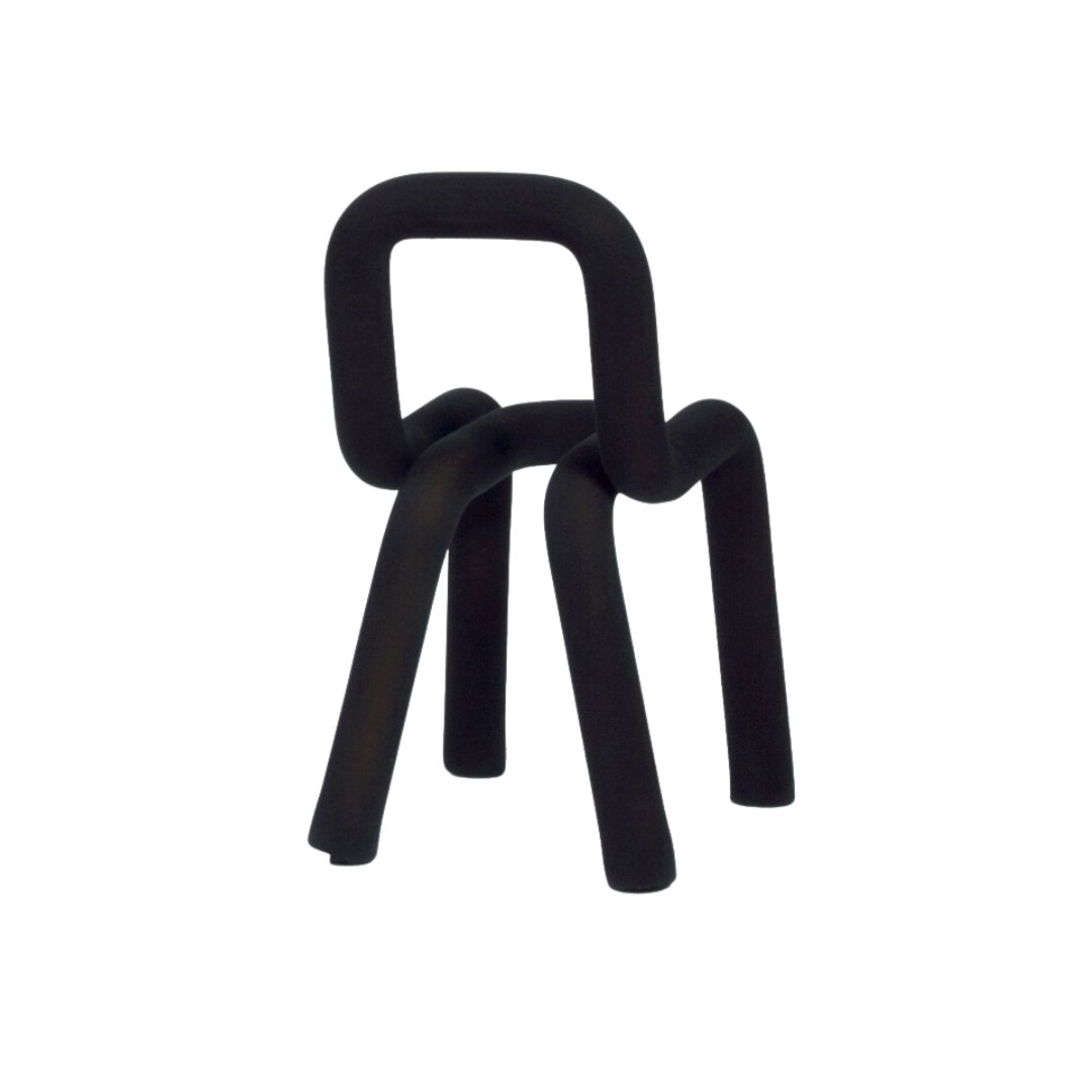 Chaise « Bold » Noir - Big game - Maison Caldeira