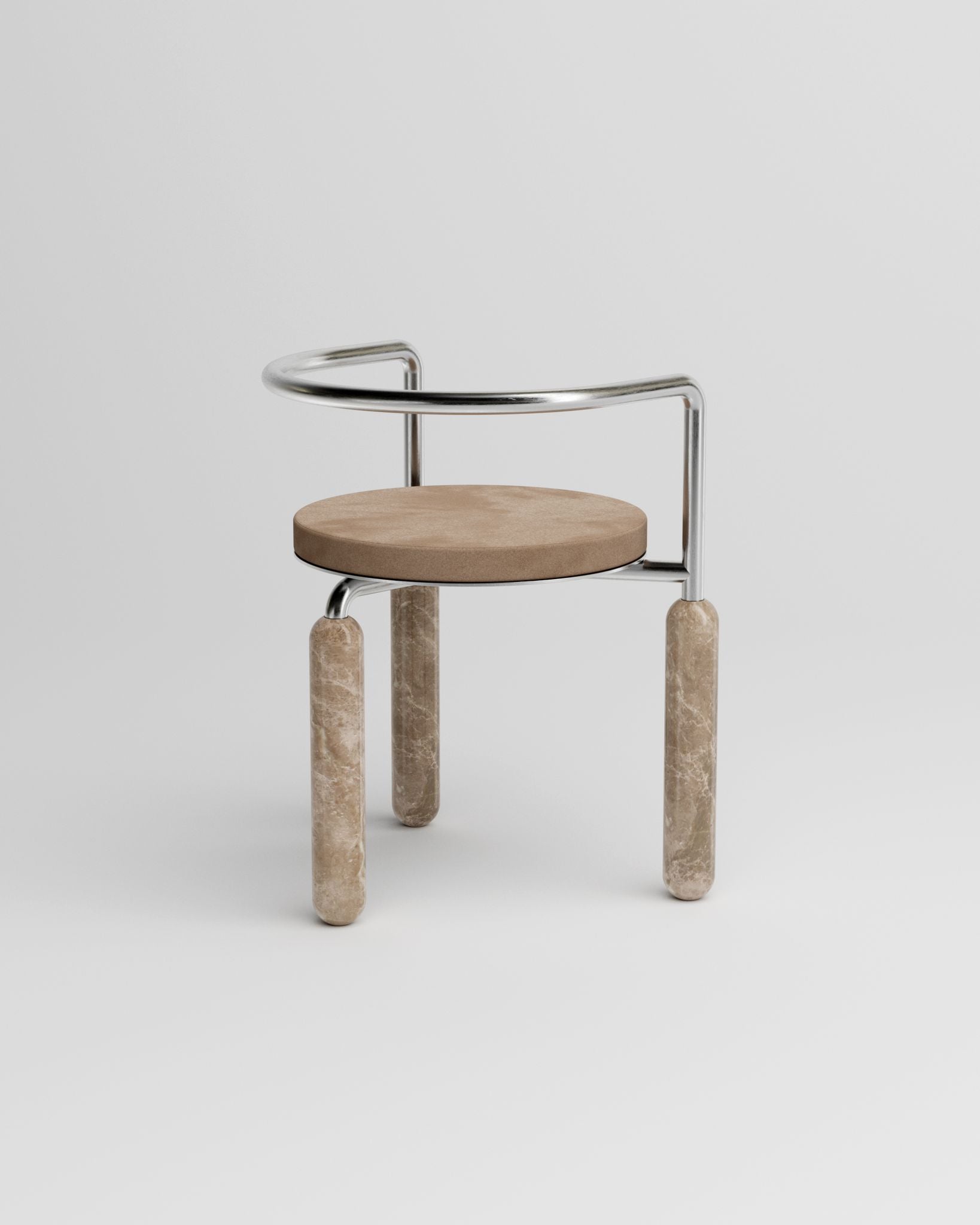 Chaise Malmousque - Taupe - Koska - Design Contemporain - Maison Caldeira