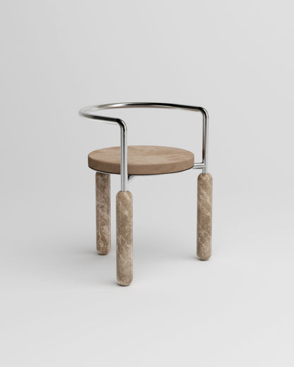 Chaise Malmousque - Taupe - Koska - Design Contemporain - Maison Caldeira