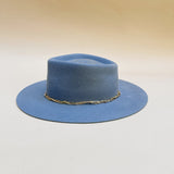 Chapeau en feutre « Janis » - Bleu Jeans - Maison Caldeira
