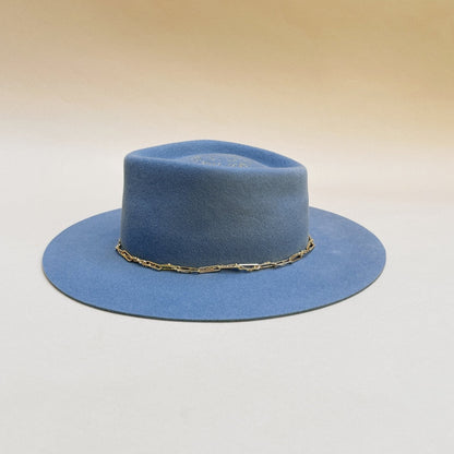 Chapeau en feutre de laine Janis - Bleu Jeans - Van palma - Design Contemporain - Maison Caldeira