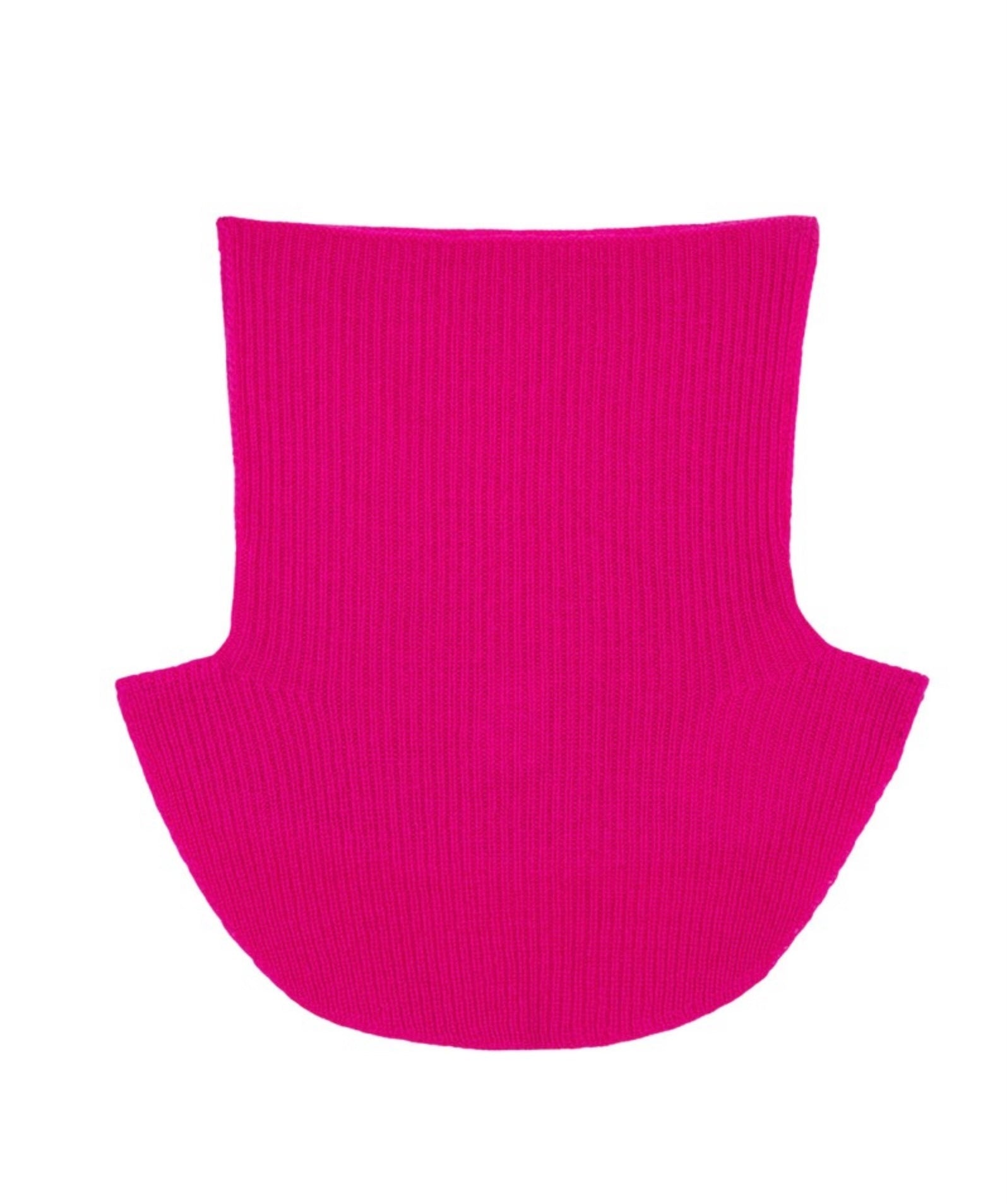 Col 100% cachemire 2fils - Rose fluo - Maison Caldeira