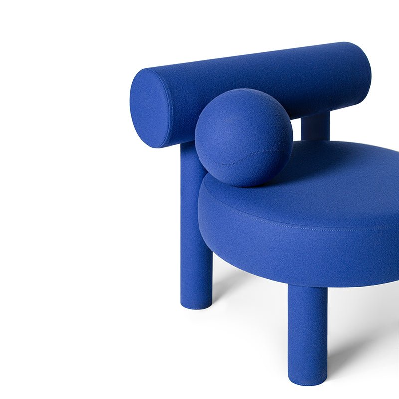 Fauteuil Gropius Cs1 - Laine bleu électrique - Noom - Design Contemporain - Maison Caldeira