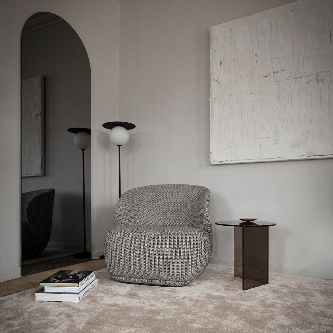 Fauteuil Pipe Lounge - Blanc - Friends and founders - Scandinave - Maison Caldeira