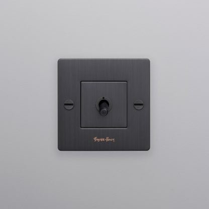 Interrupteur à double bascule 1G / bronze fumé - Maison Caldeira