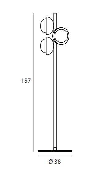 Lampadaire Muse - Tooy - Design Italien - Maison Caldeira