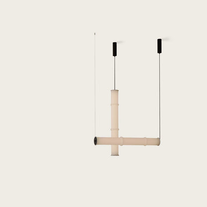 Lustre Canna Aromas del Campo – ambiance élégante, métal ferlé noir ou or, verre diffusant opalin, diamètre 10 cm, dessin suspendu