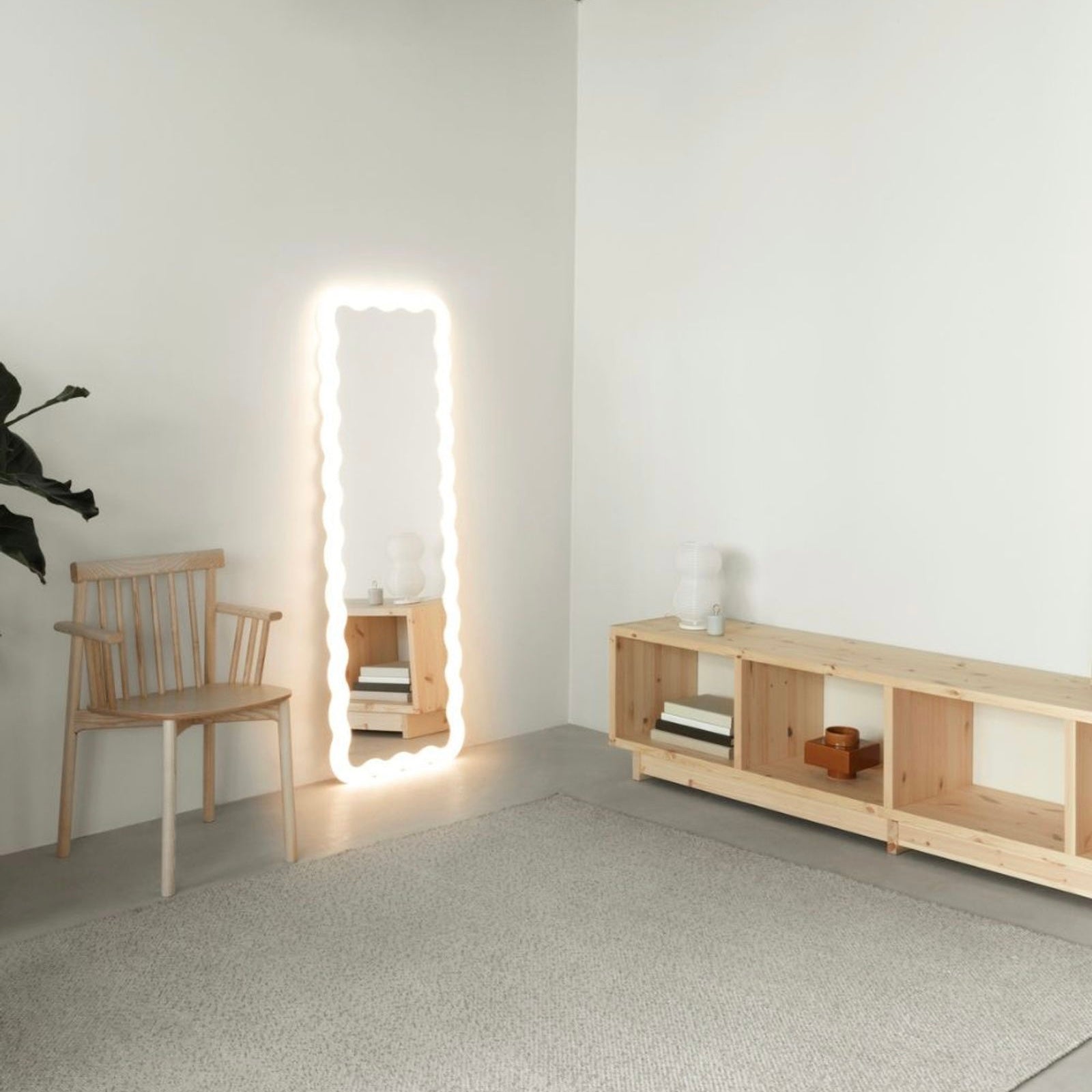 Miroir llu - Blanc - Normann Copenhagen - Scandinave - Maison Caldeira