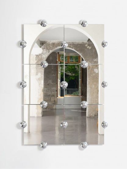 Miroir sphera - Crystal palace L vertical - Moustache - Design Contemporain - Maison Caldeira