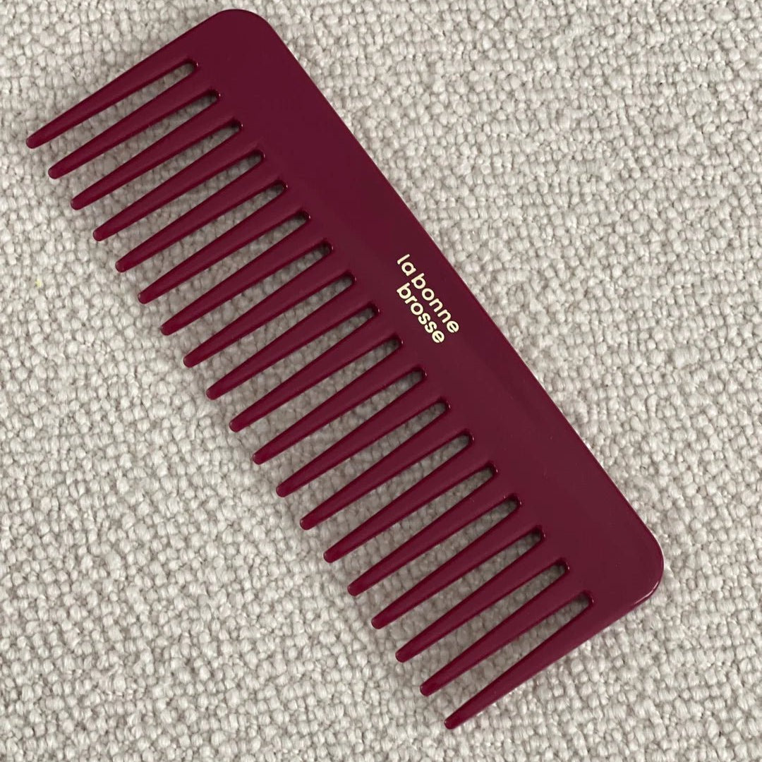 Peigne démêlant en acétate - Cerise - Maison Caldeira