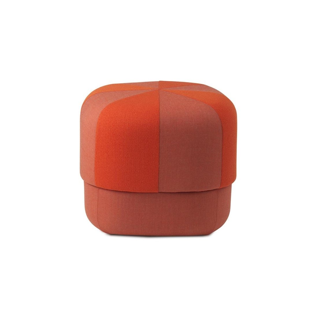 Petit Pouf Circus Duo Orange - Maison Caldeira