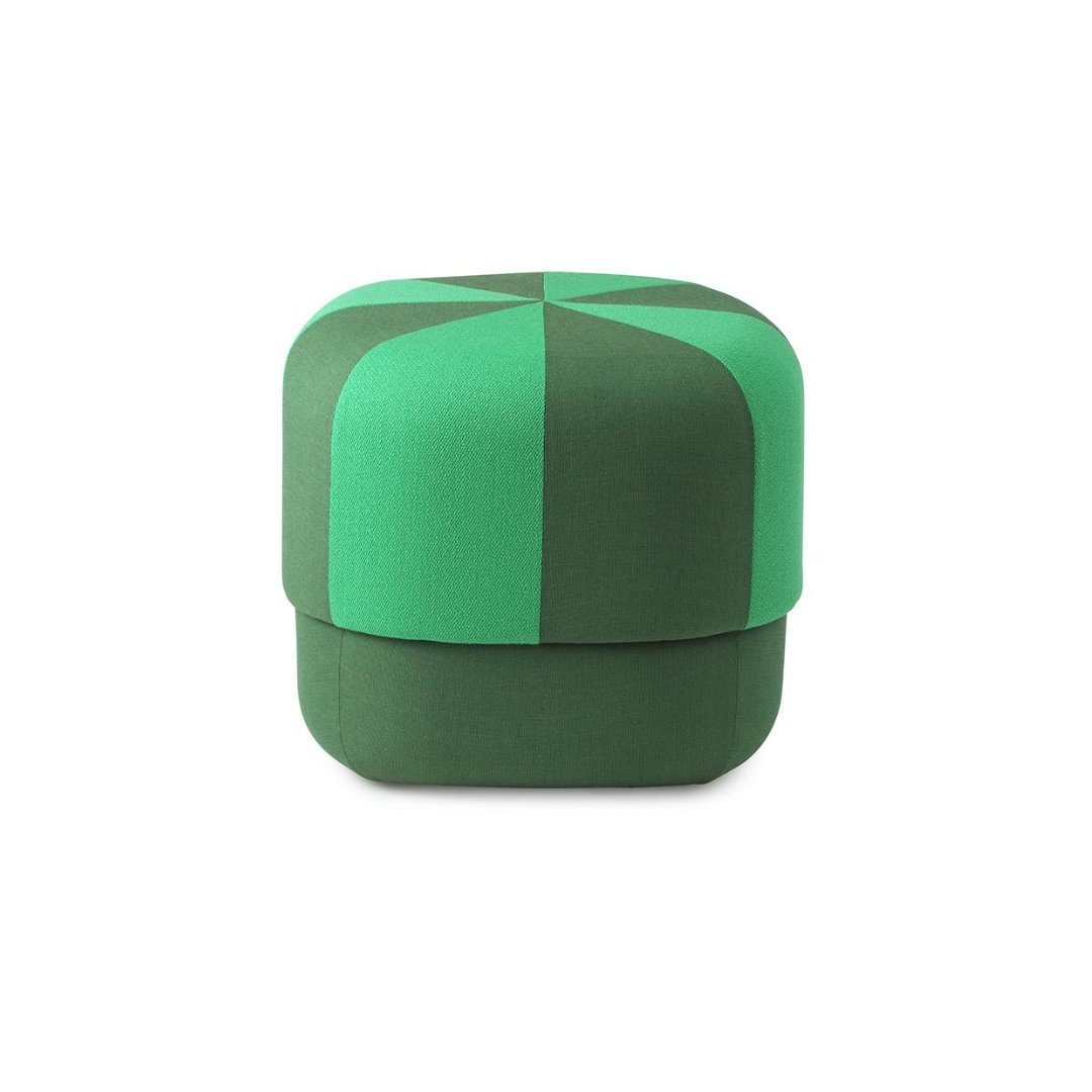 Petit Pouf Circus Duo Vert - Maison Caldeira
