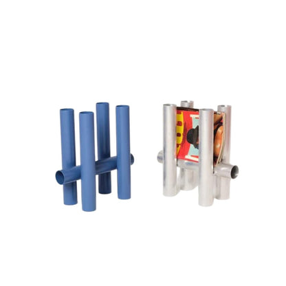 Porte-revues Tubulaires - Bleu - Axel Chay - Design Contemporain - Maison Caldeira