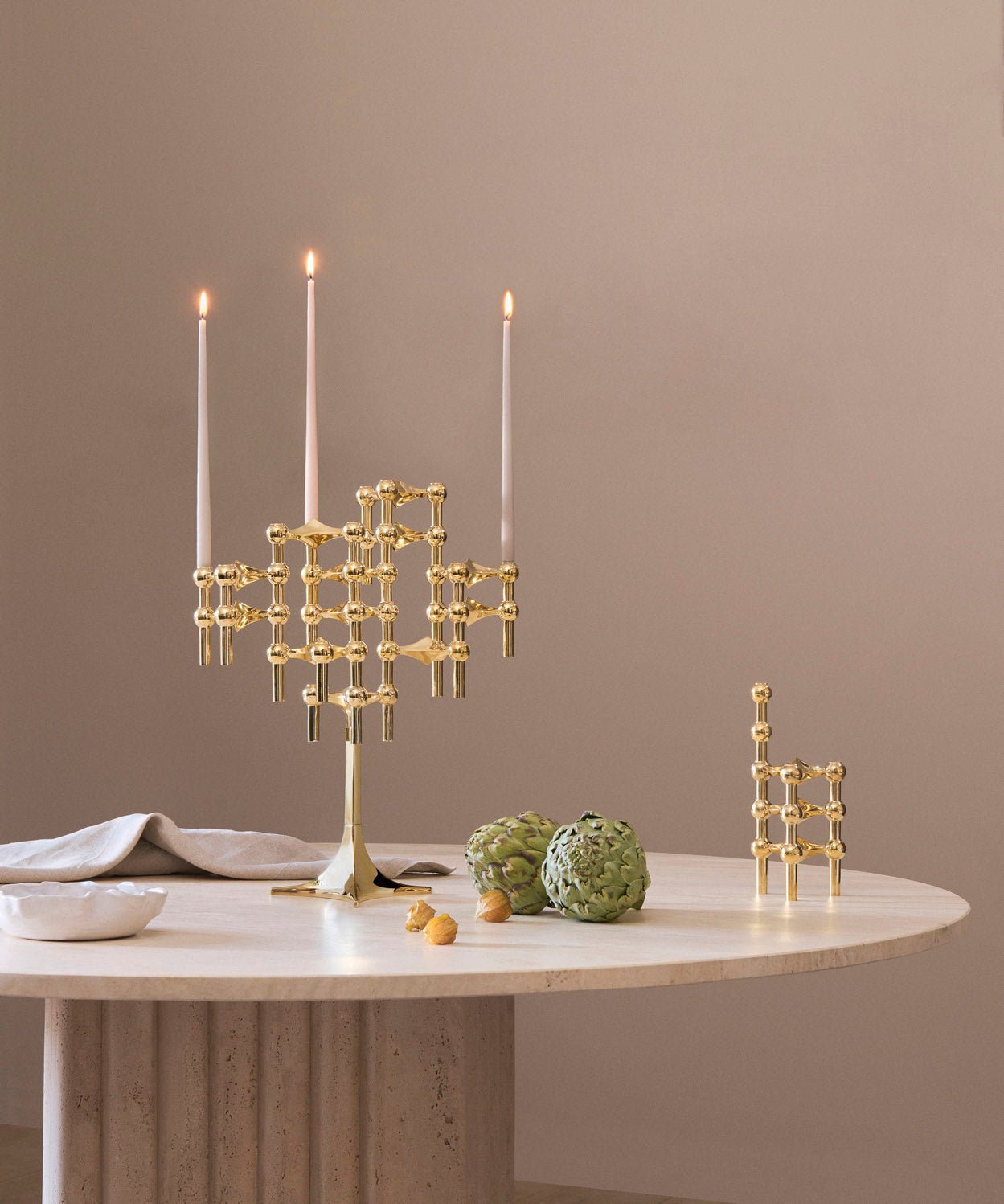 Support sur pied - Or - Stoff nagel - Design Contemporain - Maison Caldeira