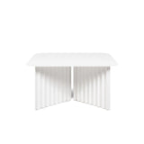 Table basse carré en plec - Blanc - Maison Caldeira