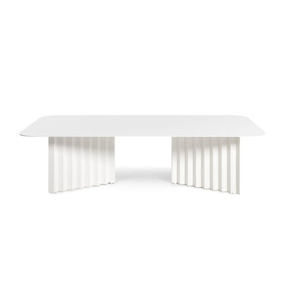 Table basse rectangulaire en plec - Blanc - Maison Caldeira